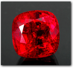 Pala International - A faceted Burmese ruby, 12.20 cts.,exhibits exquisitely vibrant color
